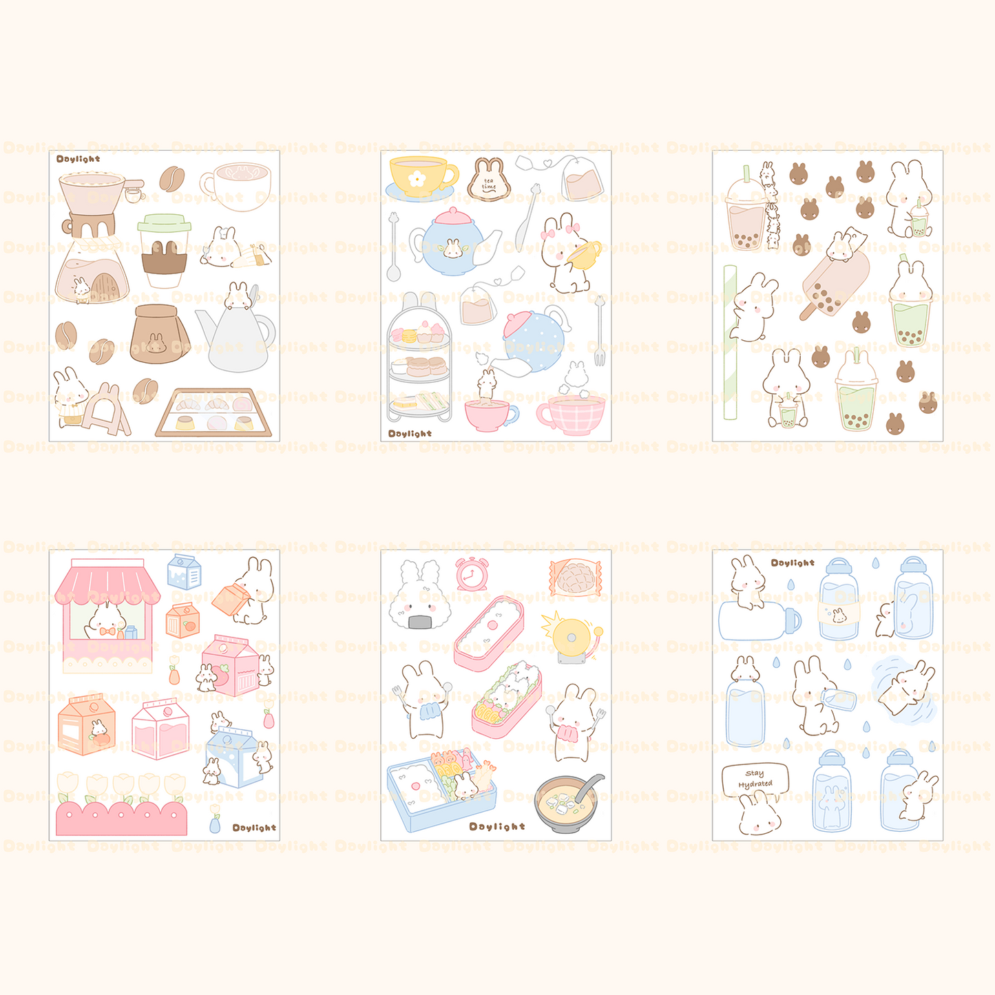 Food Sticker Sheets Bundle