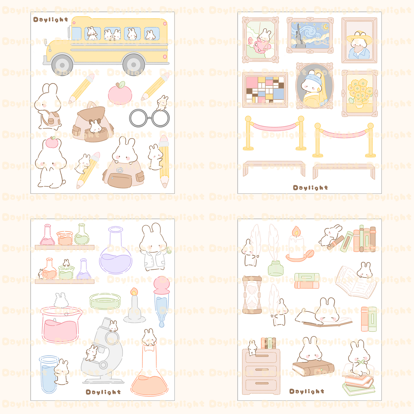 School Sticker Sheets Bundle