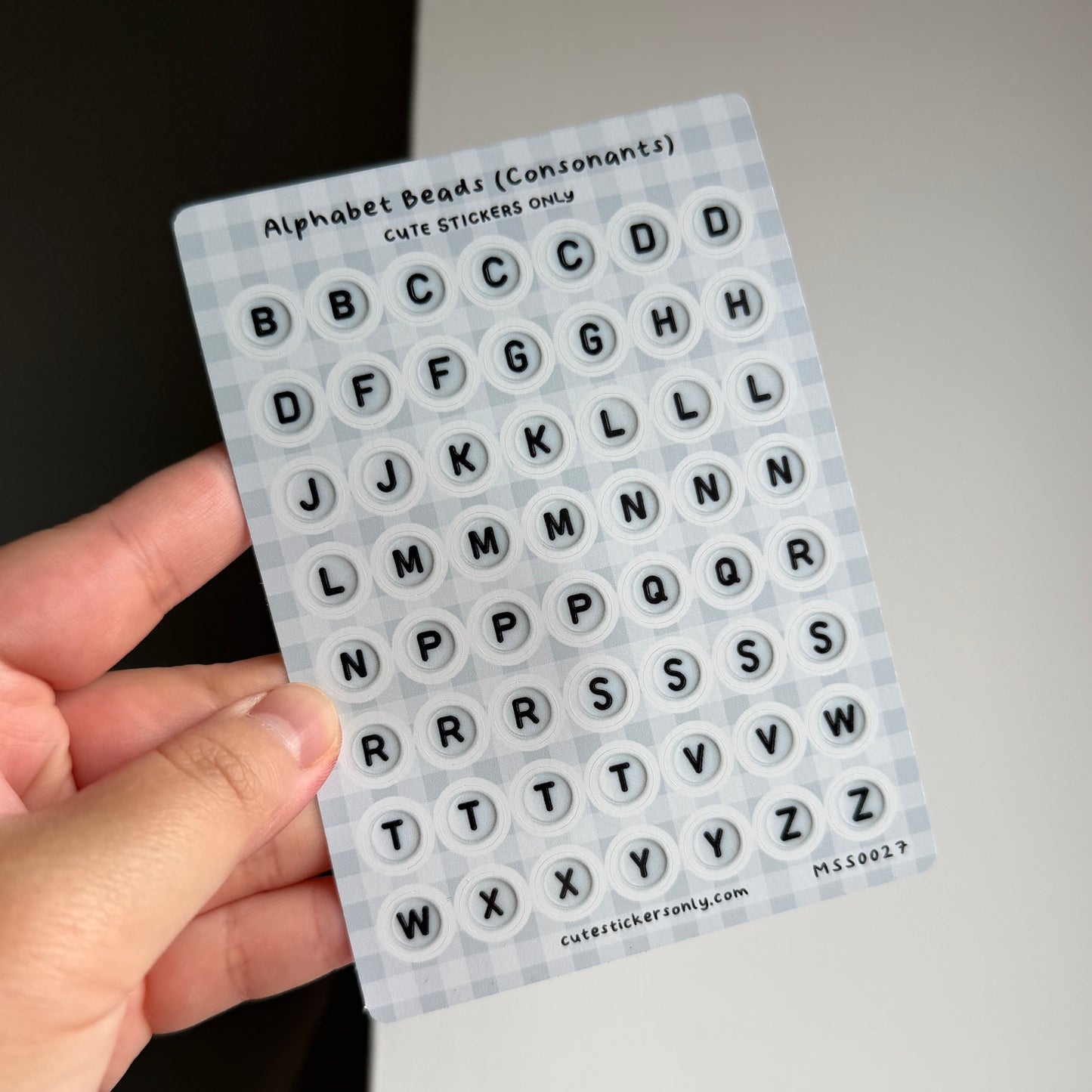 Alphabet Beads - Sticker Sheets