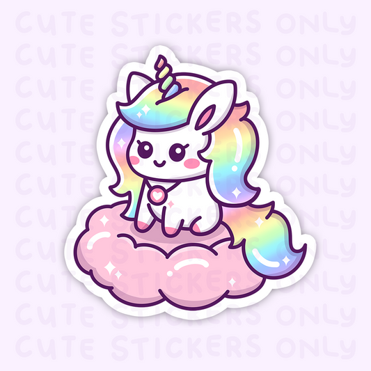 Pastel Unicorn - Matte Die Cut Stickers