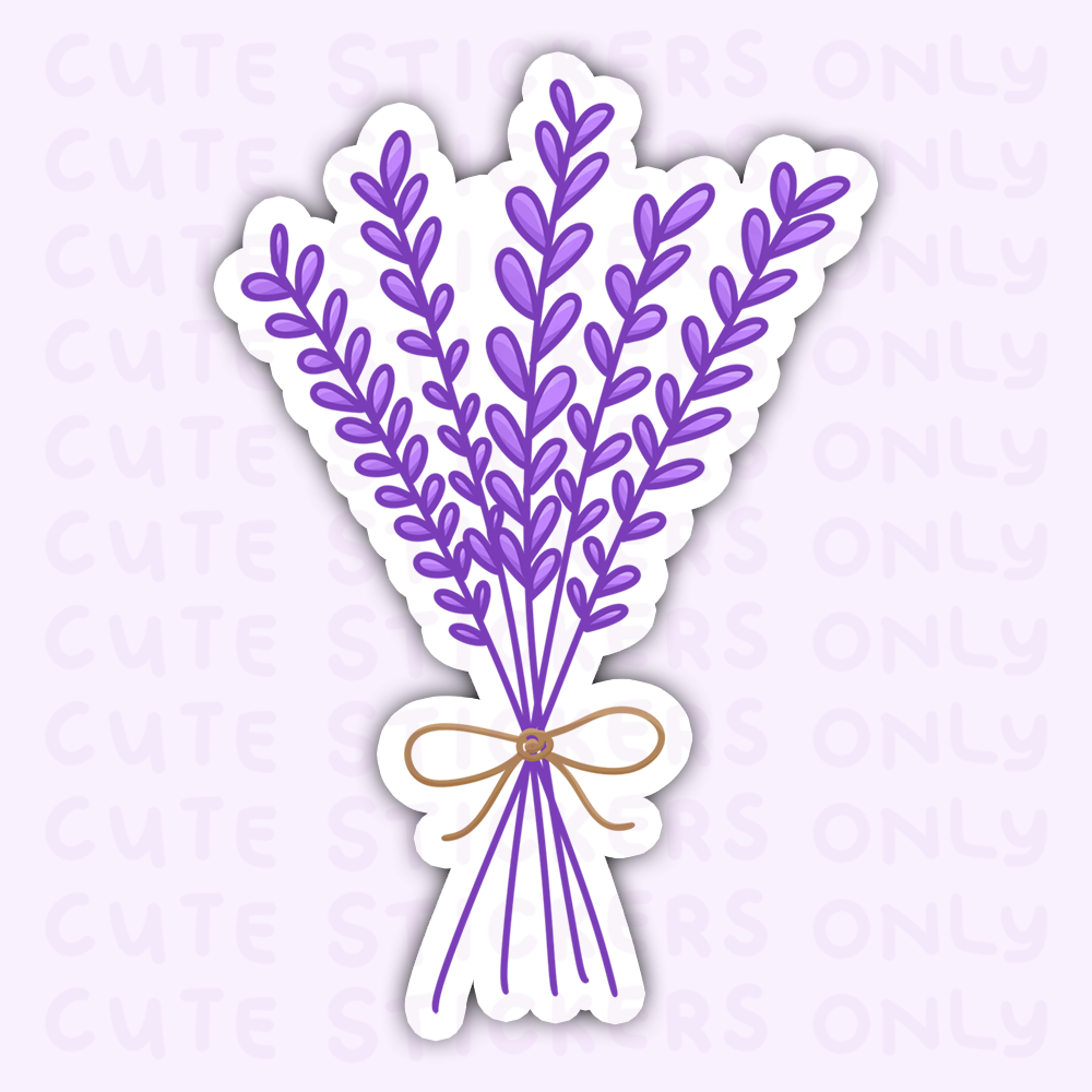 Lavender - Joey and Cake Die Cut Stickers