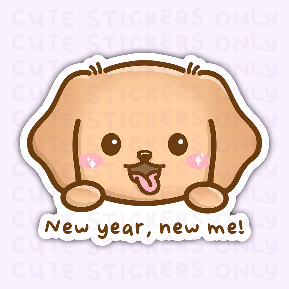New Year, New Me! 2nd Anniversary Matte Die Cut Stickers