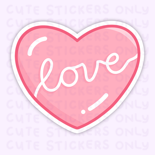 Lovely Hearts - Matte Die Cut Stickers