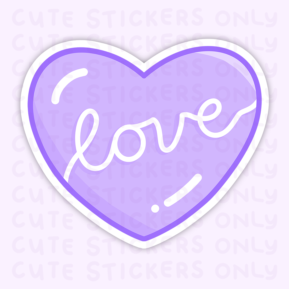 Lovely Hearts - Matte Die Cut Stickers