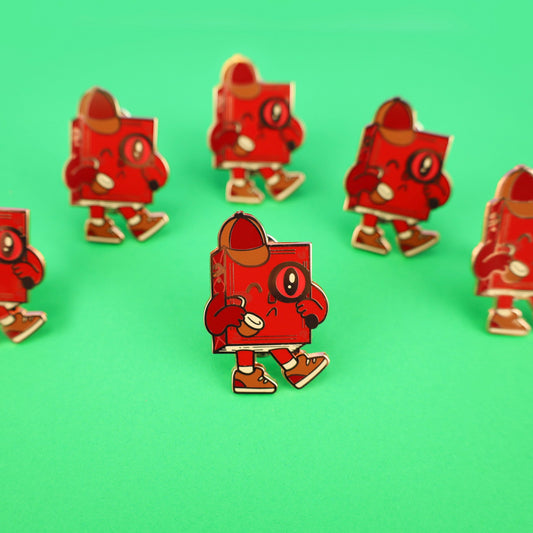 Mystery Book Enamel Pin