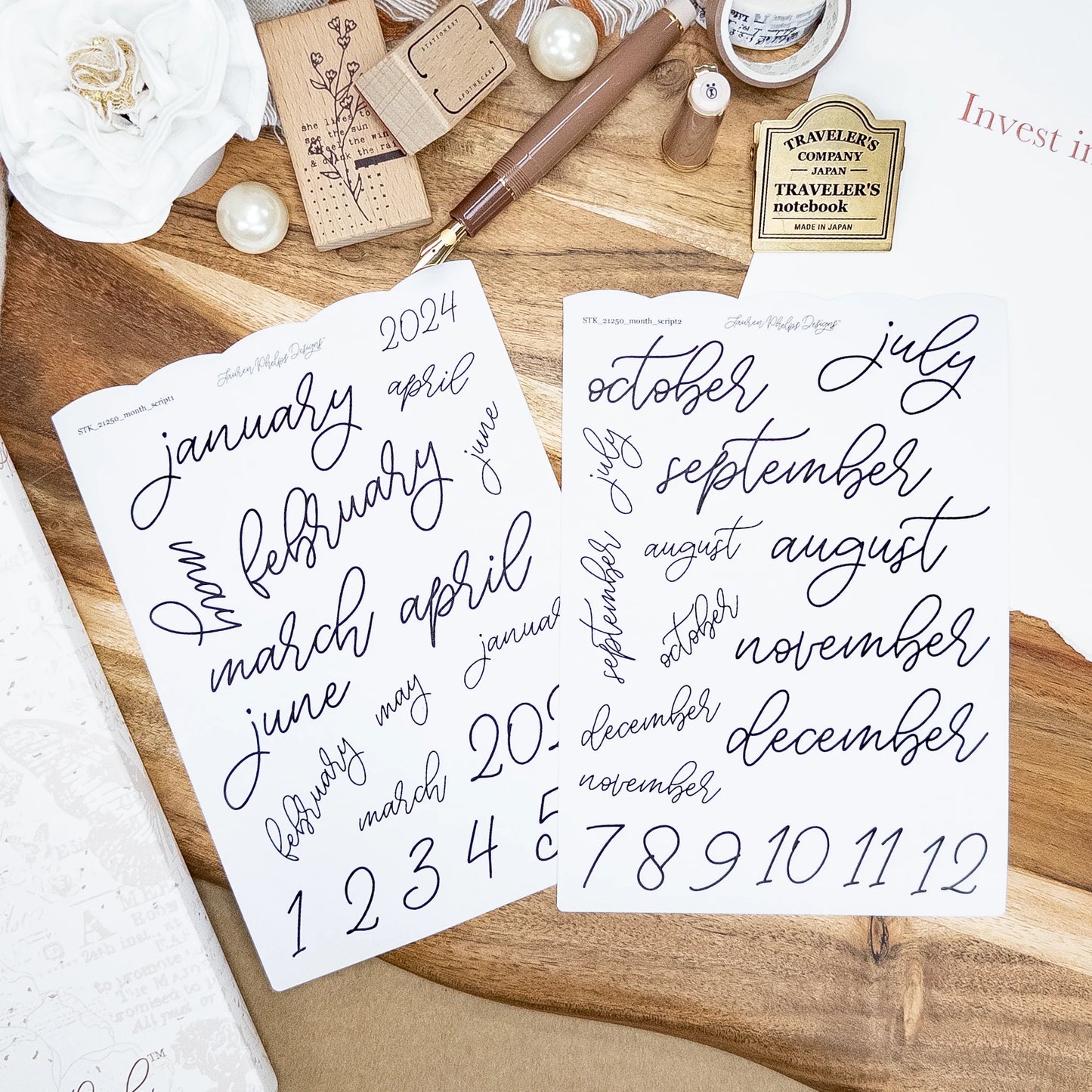 2024 Script P.E.T. Sticker Sheet Set