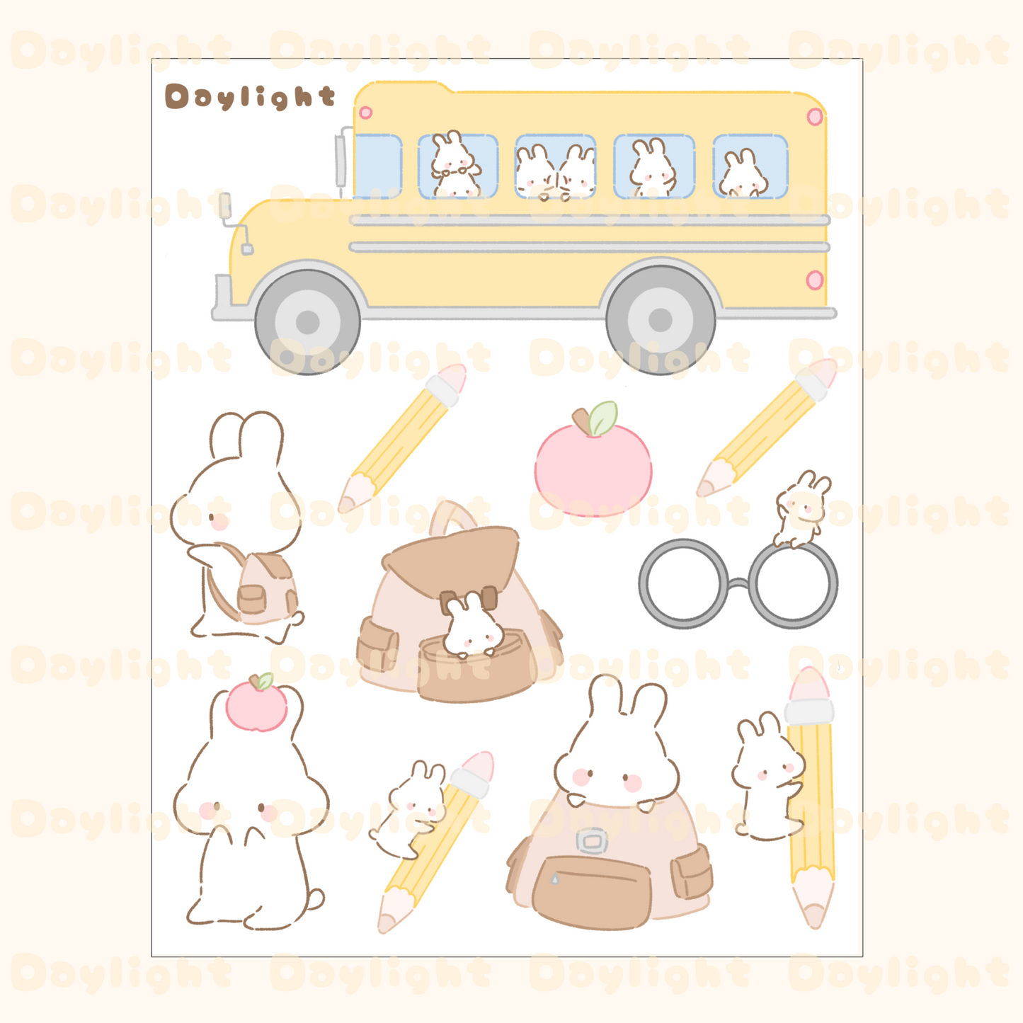 School Sticker Sheets Bundle