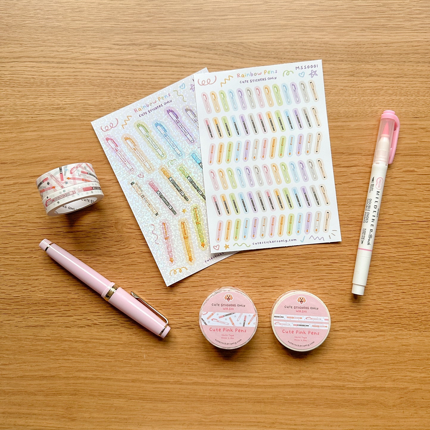 Cute Rainbow Pens Bundles