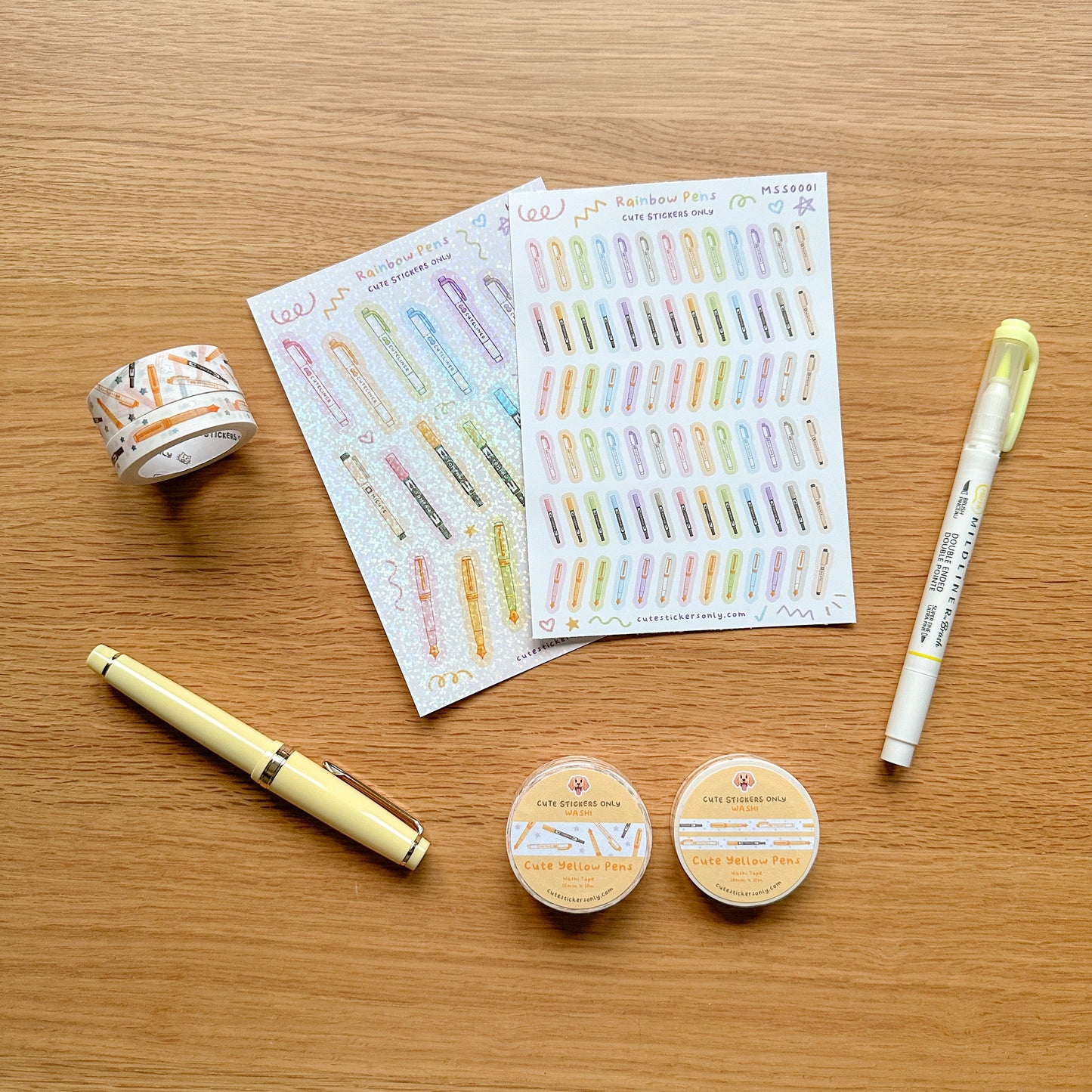 Cute Rainbow Pens Bundles