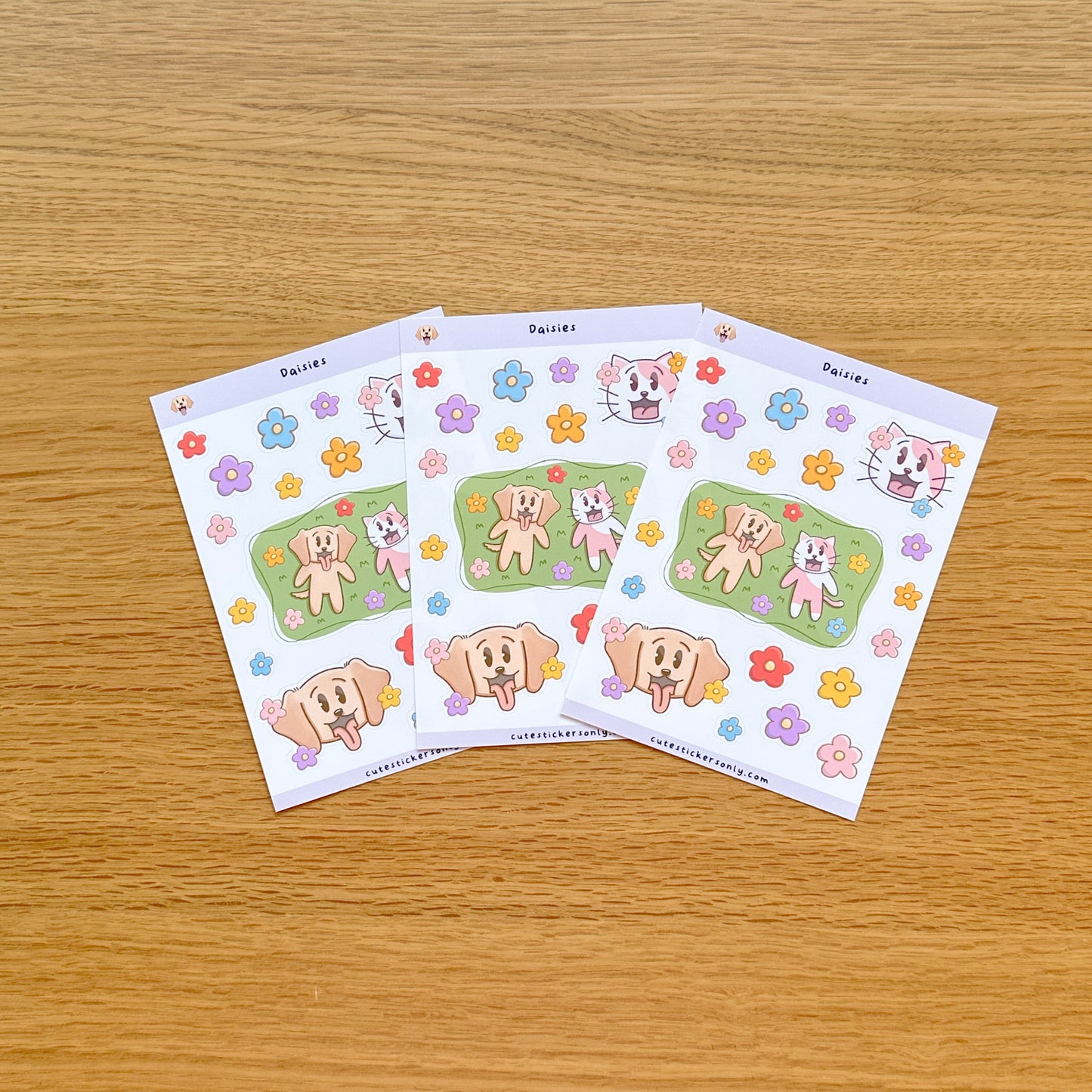 Daisies - Joey and Cake Deco Sticker Sheet