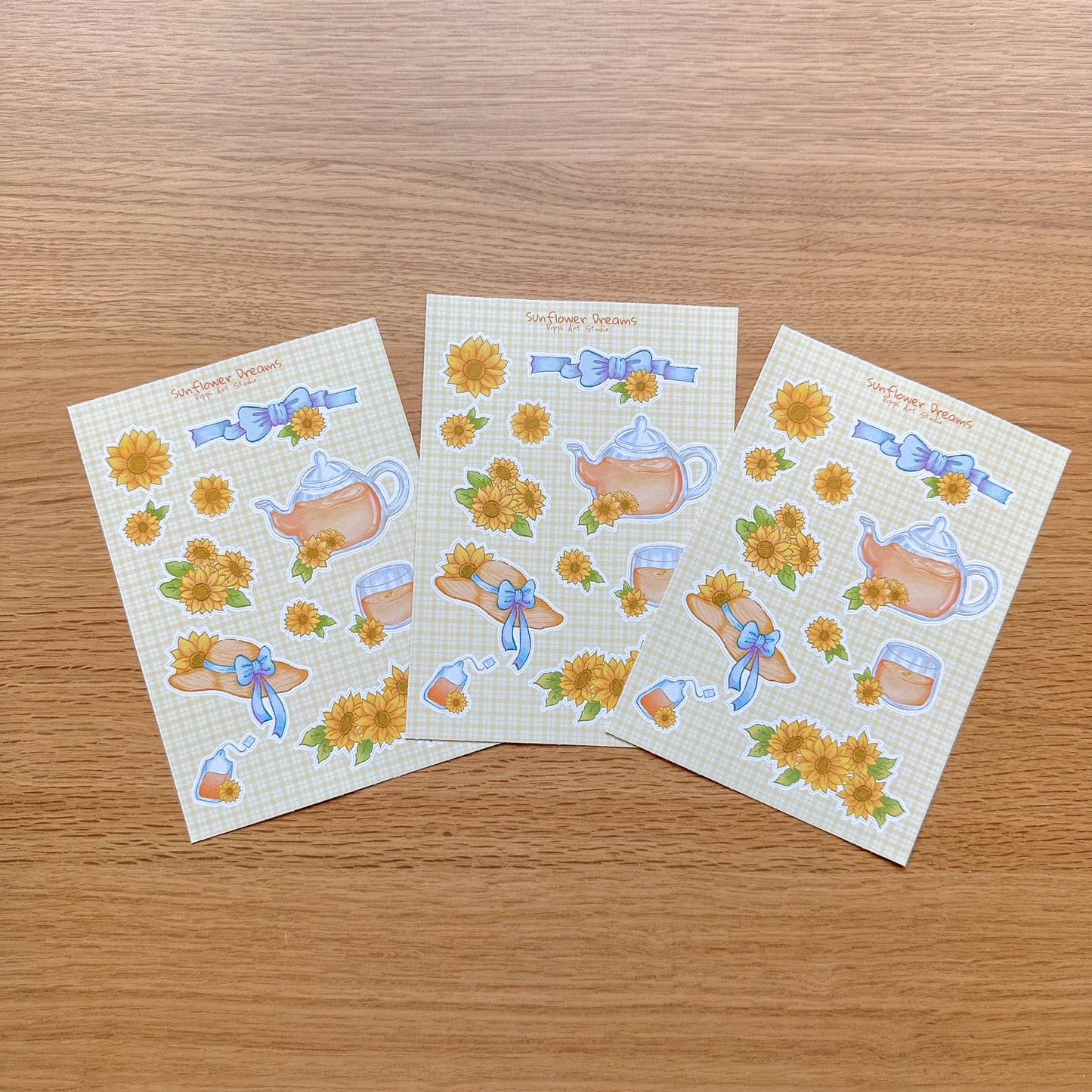 Sunflower Dreams Premium Sticker Sheet