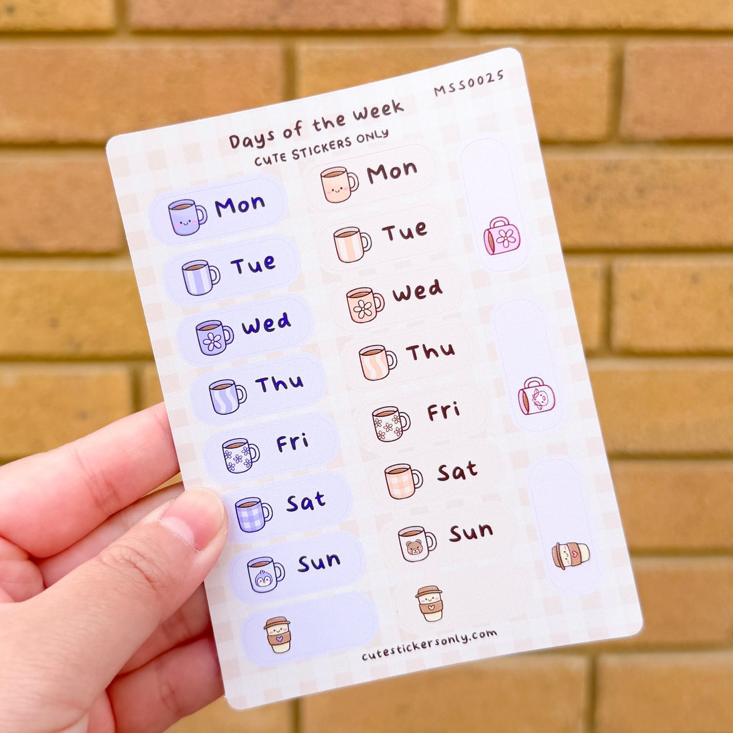 Kawaii Cuppa - Sticker Sheets Set