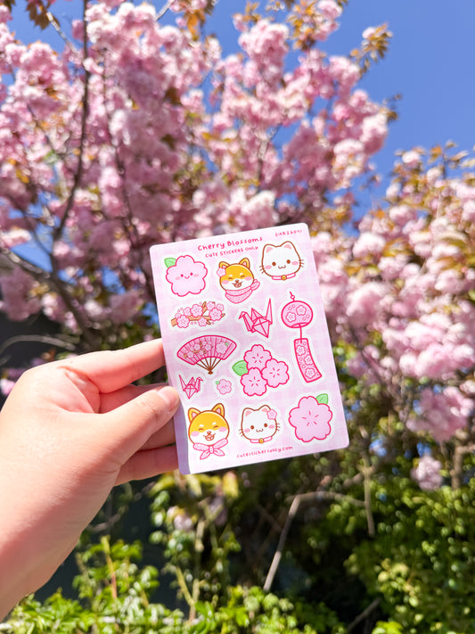 Cherry Blossoms - Sticker Sheet