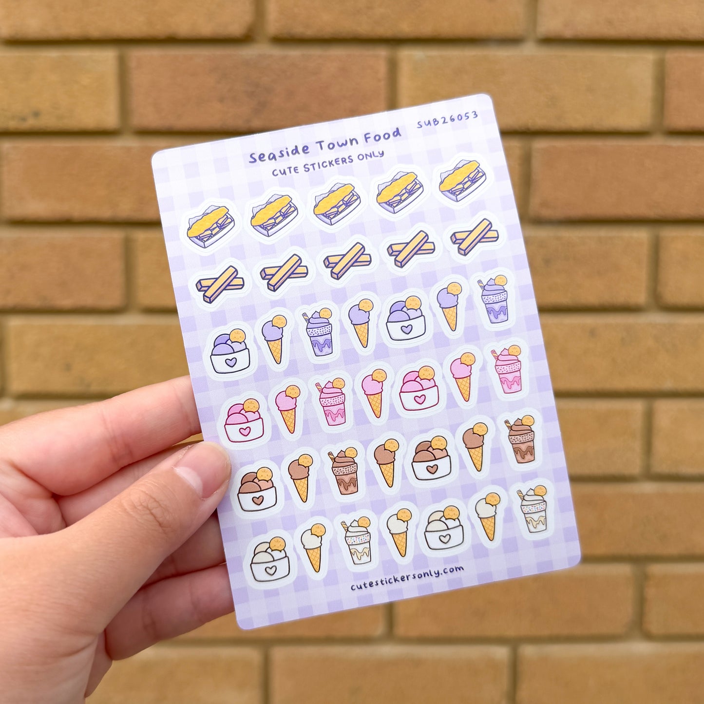Seaside Town Food - Sticker Sheet