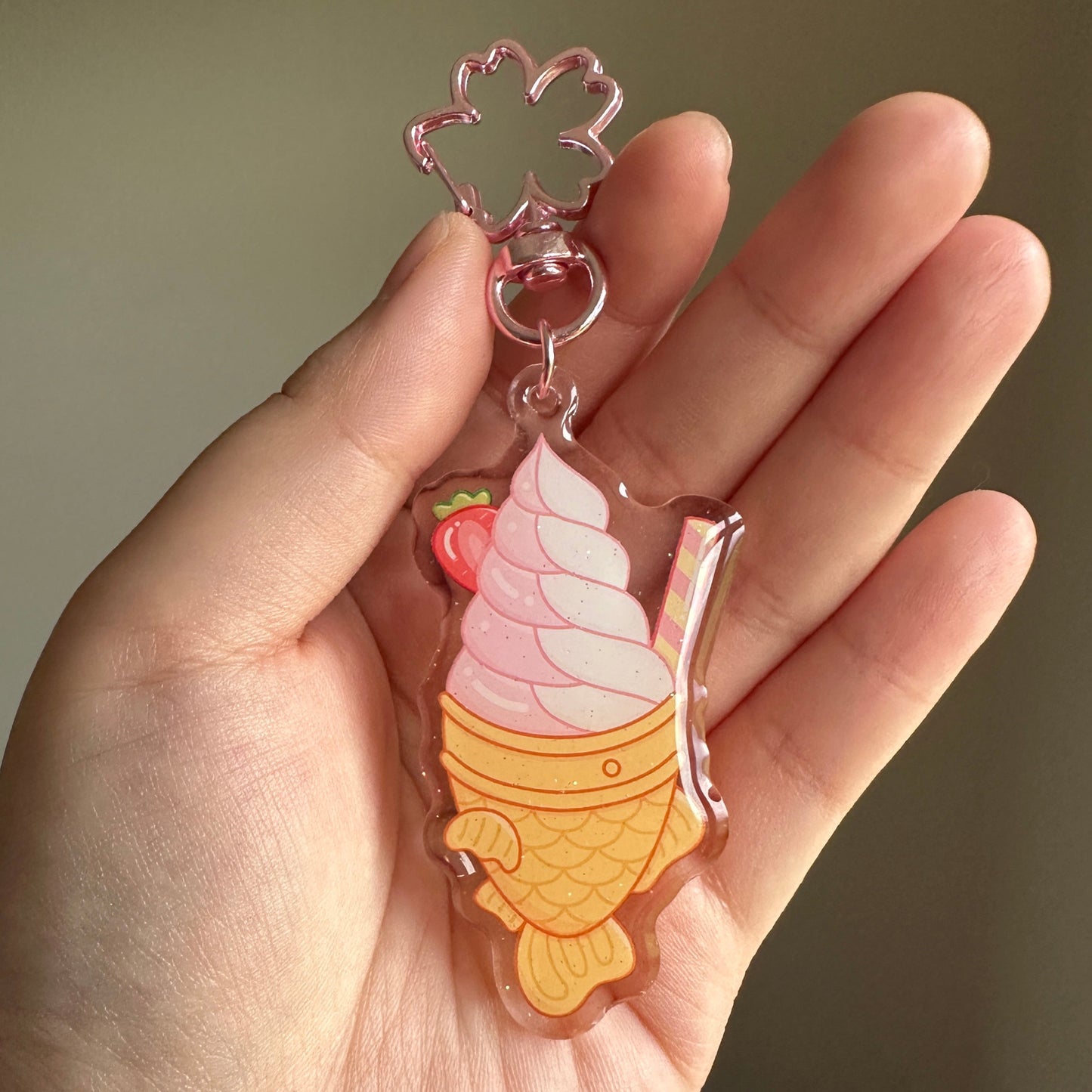 Kawaii Cafe - 2.5in Glitter Epoxy Keychains