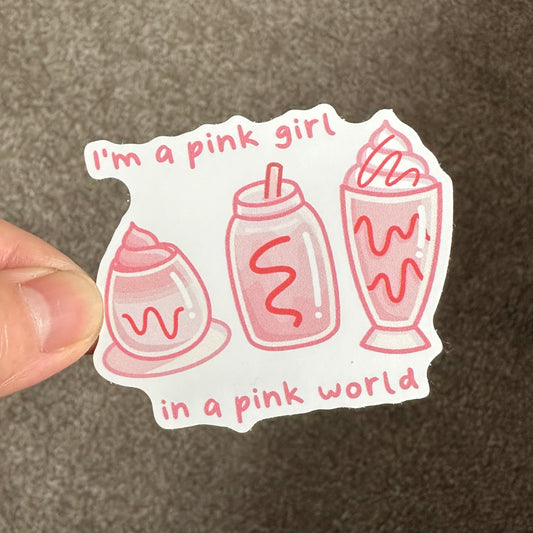 I'm a B*rbie Girl - Drinks Edition Matte Die Cut Stickers