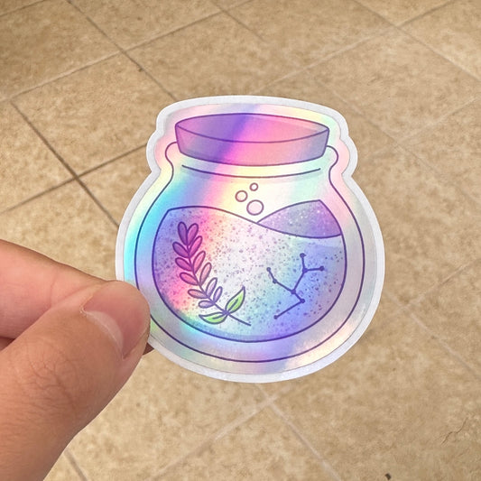 Lavender Potion - Holographic Die Cut Sticker