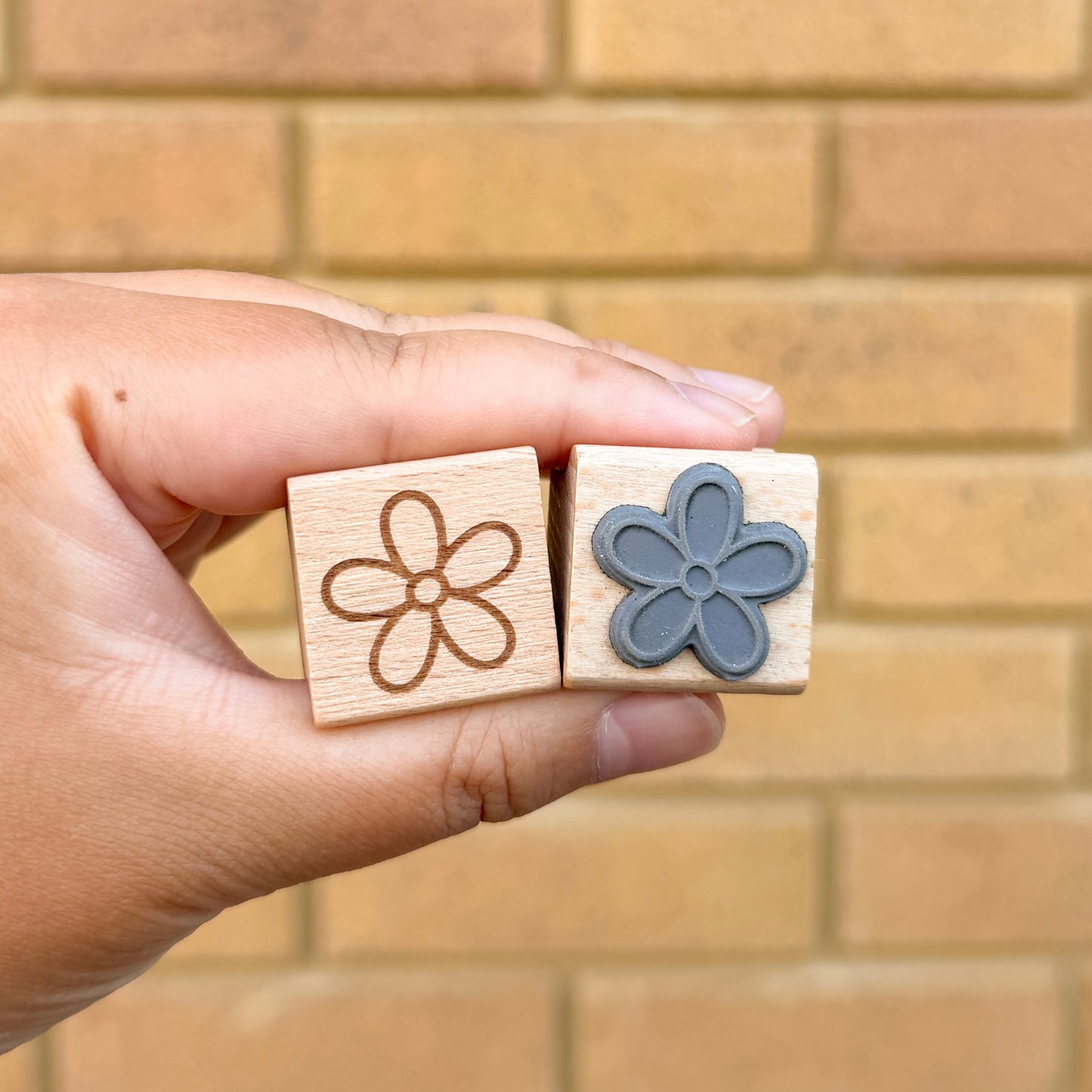 Flower Wooden Stamps