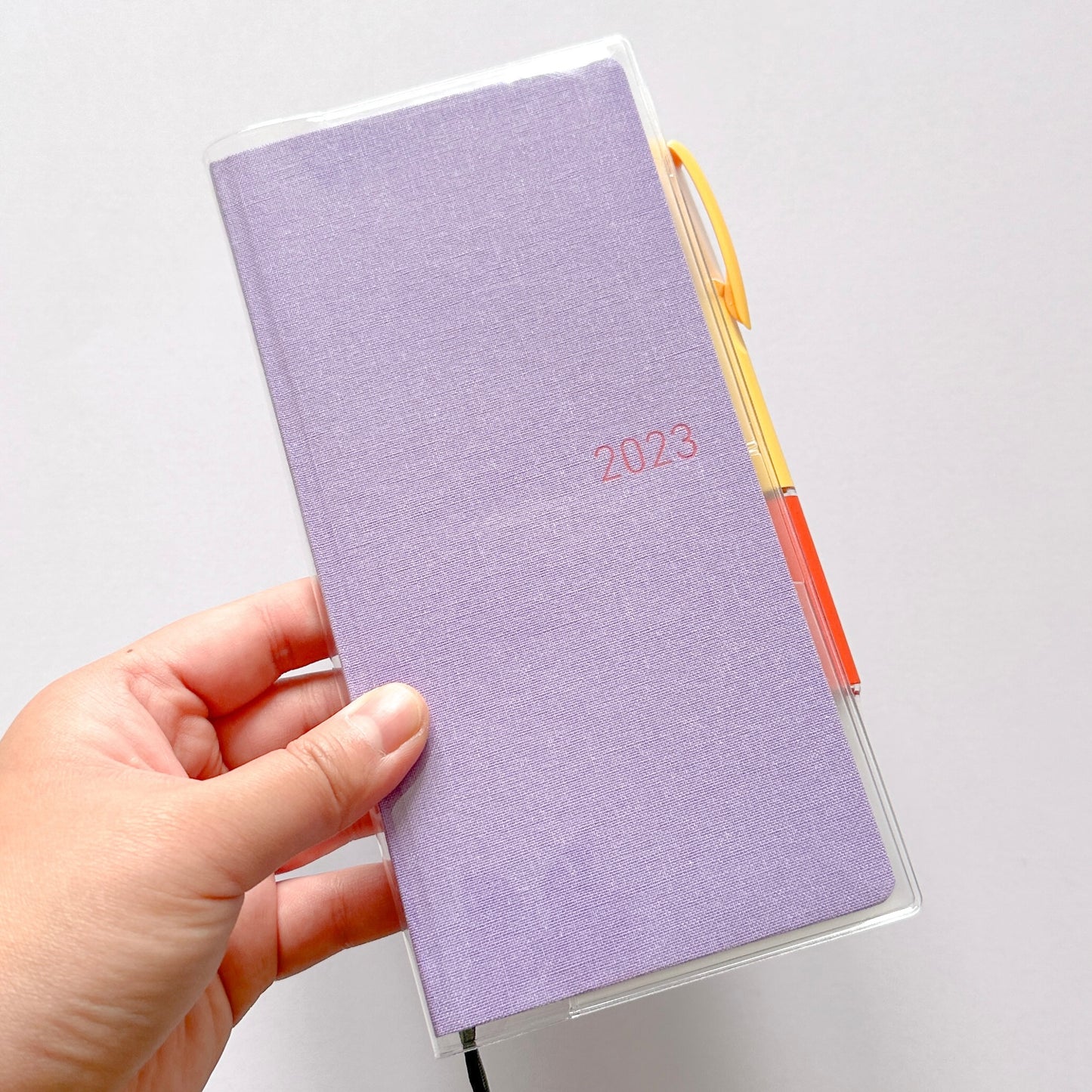 Hobonichi Weeks Clear Cover - Cute Capybara with Pockets and Pen Loop