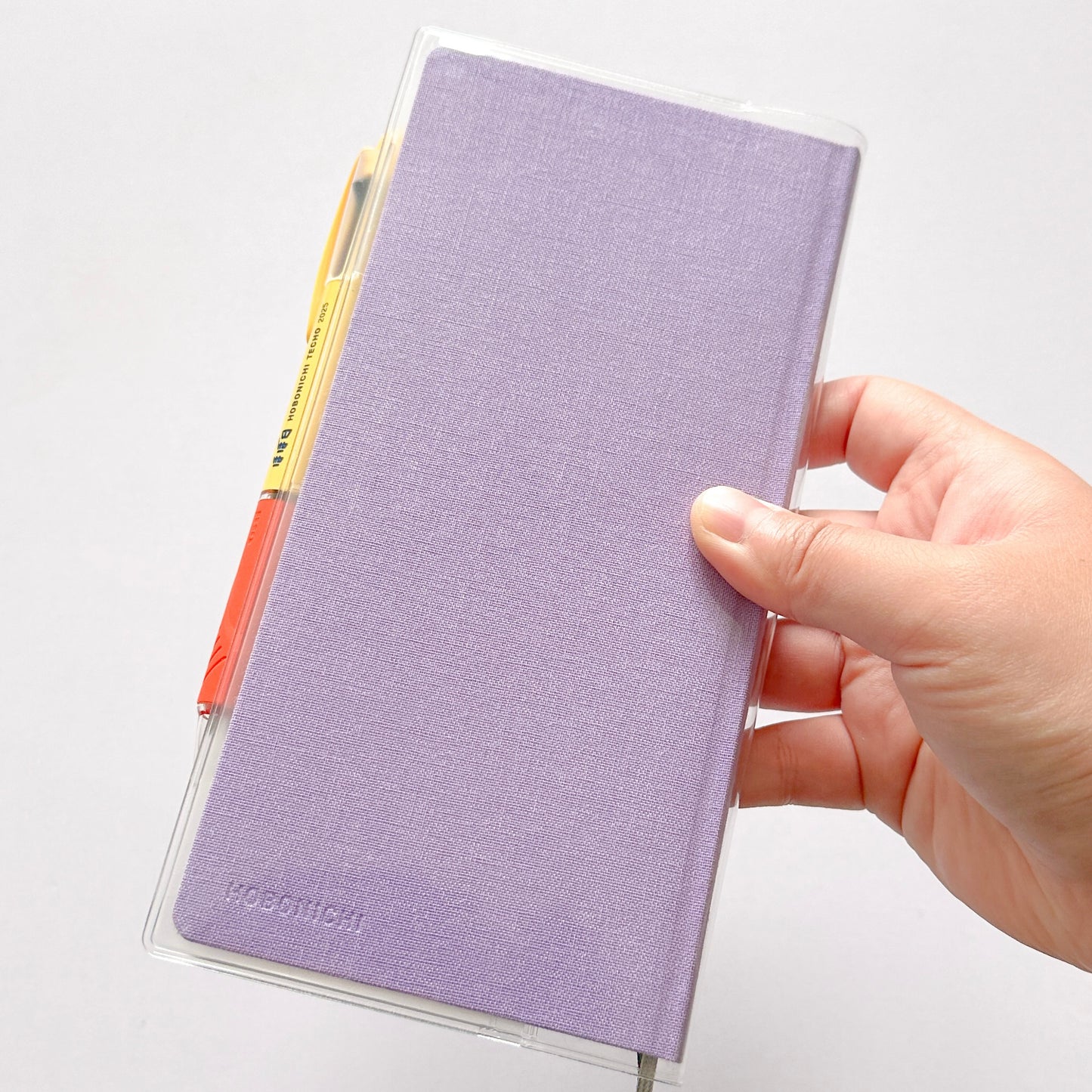 Hobonichi Weeks Clear Cover - Cute Capybara with Pockets and Pen Loop