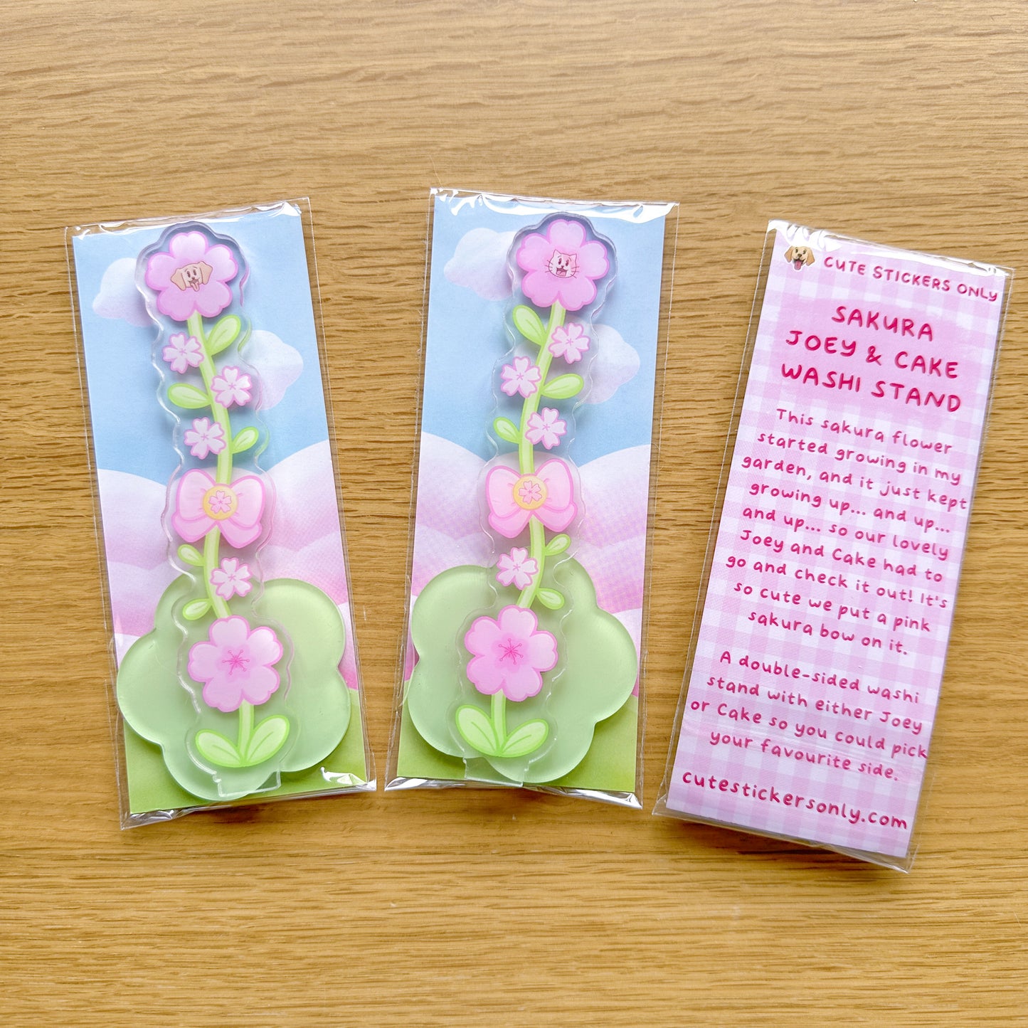 Sakura Joey and Cake Washi Stand