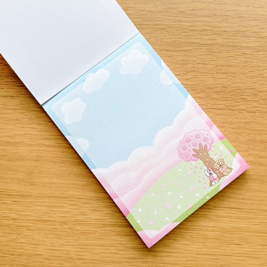 Sakura Joey and Cake A6 Notepad