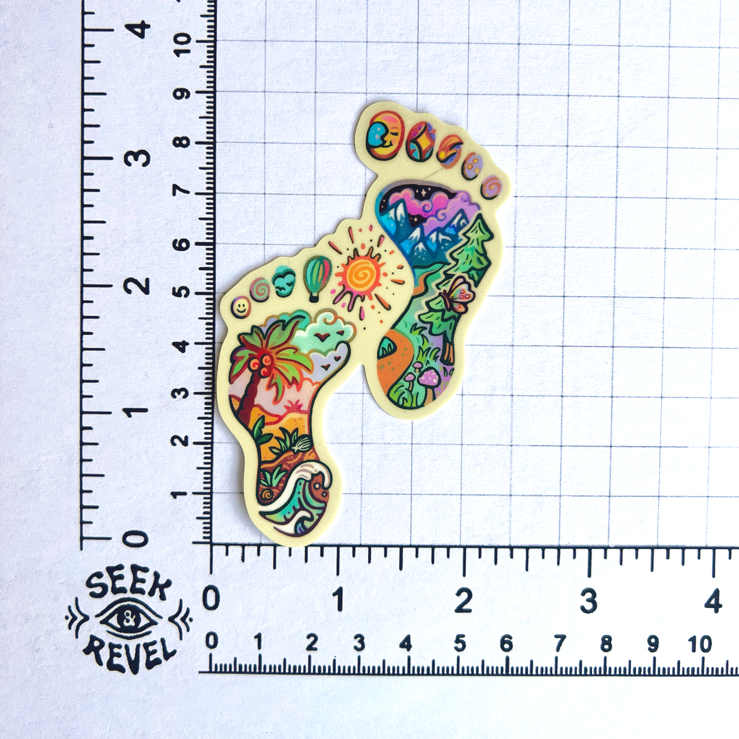 Footsteps - Large Waterproof Sticker
