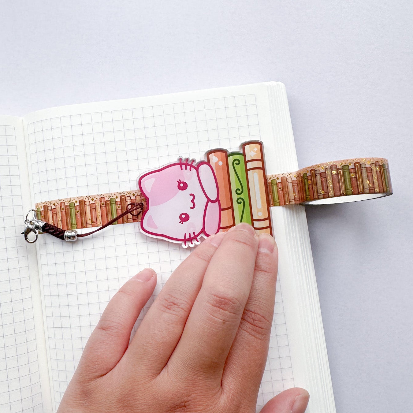 Joey & Cake Cosy Books Washi Cutter Keyrings