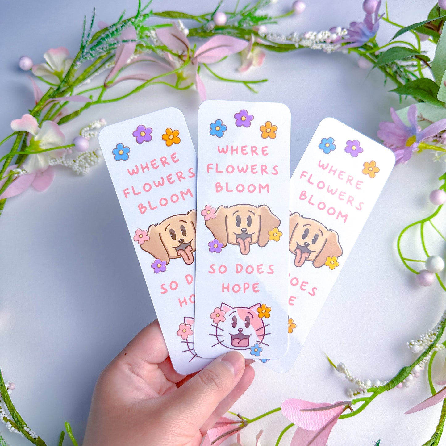 Daisies - Joey and Cake Handmade Laminated Bookmark