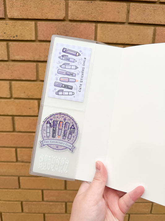 Standard TN (N1) Clear Cover - Pen Collectors Club with Pockets