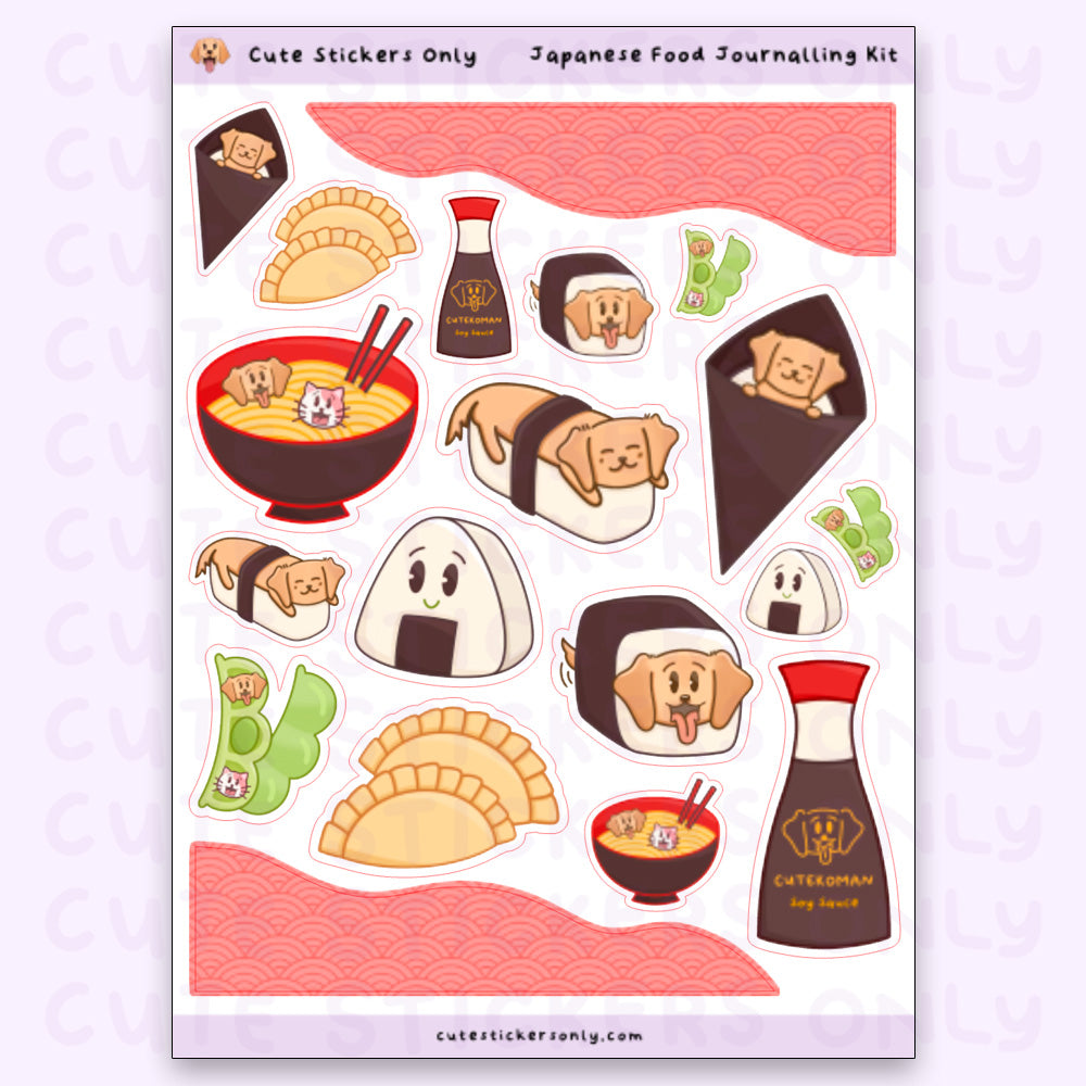 Japanese Food Kit - Journalling Stickers
