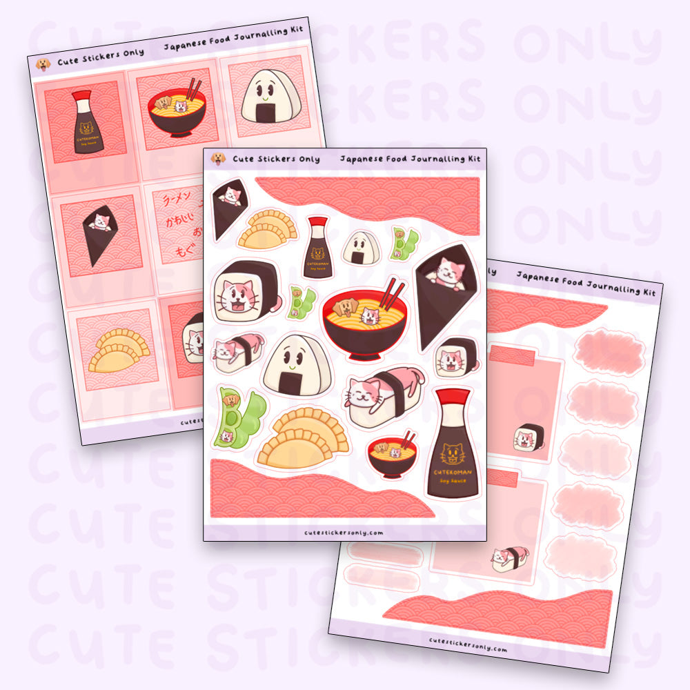 Japanese Food Kit - Journalling Stickers