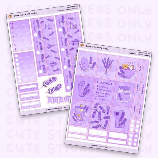 Lavender Kit - Hobonichi Cousin Weekly