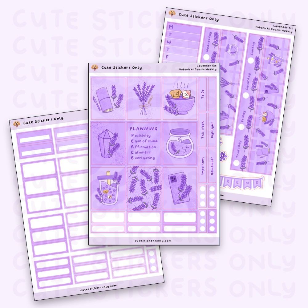 Lavender Kit - Hobonichi Cousin Weekly