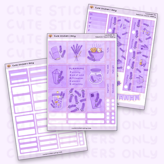 Lavender Kit - Hobonichi Cousin Weekly