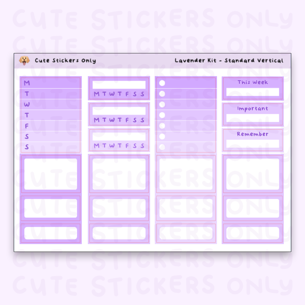 Lavender Kit - Standard Vertical
