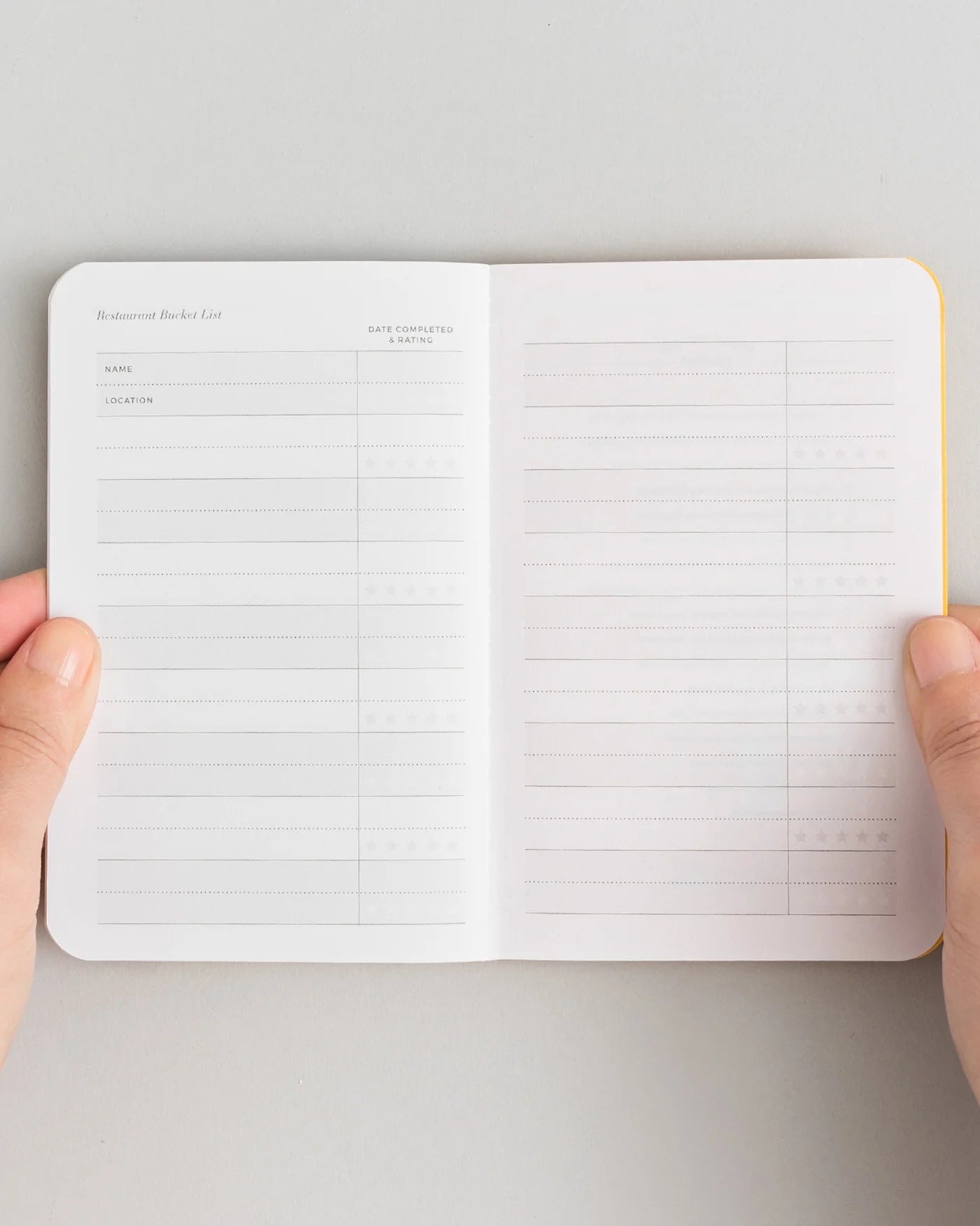 Restaurant Experience Journal