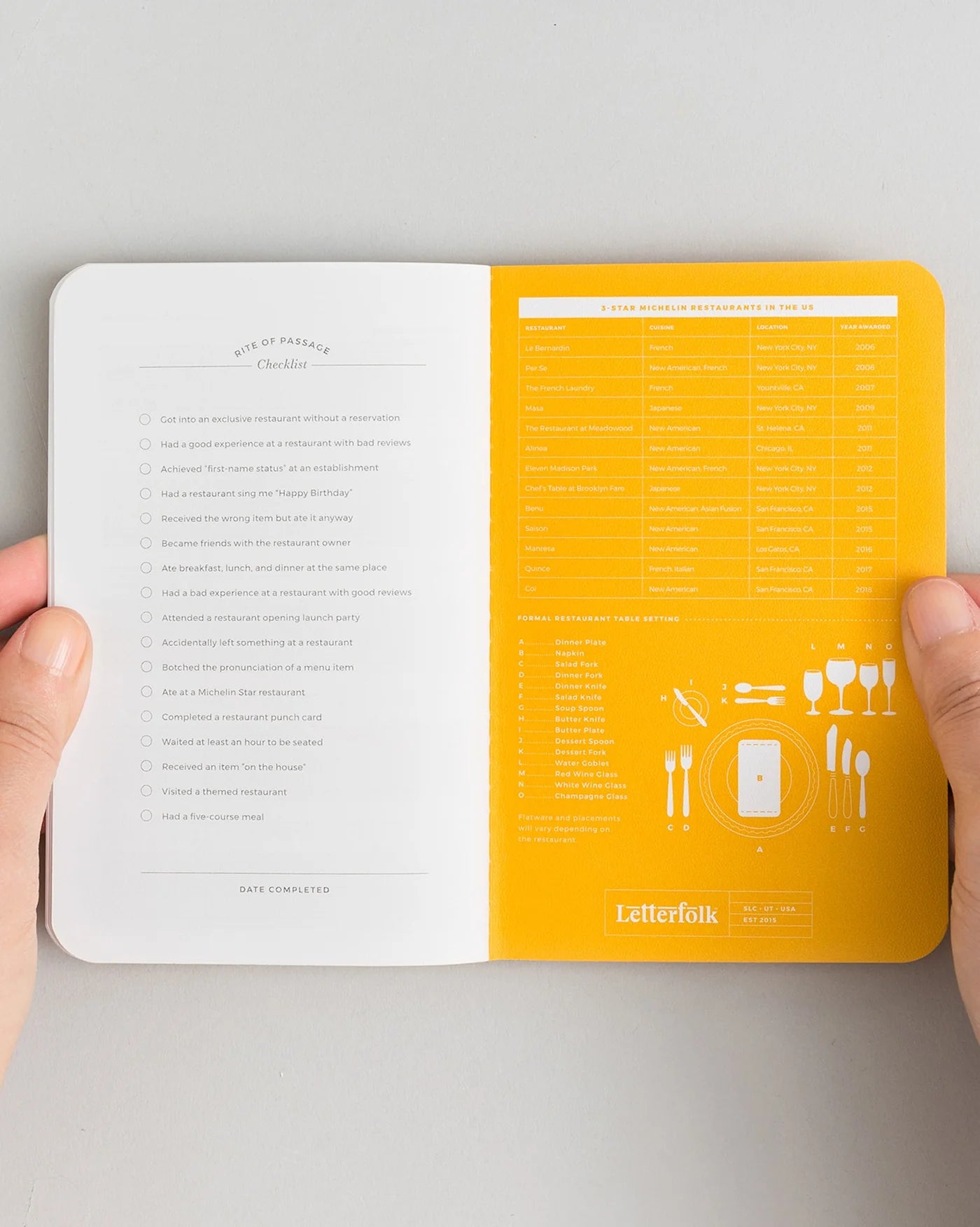 Restaurant Experience Journal