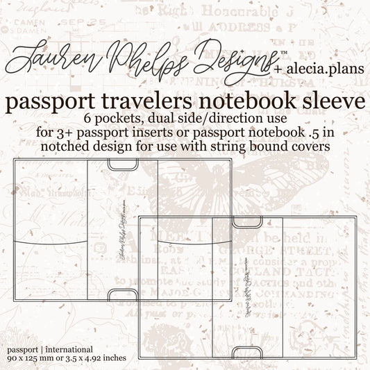 Clear Vinyl Travelers Notebook Sleeve