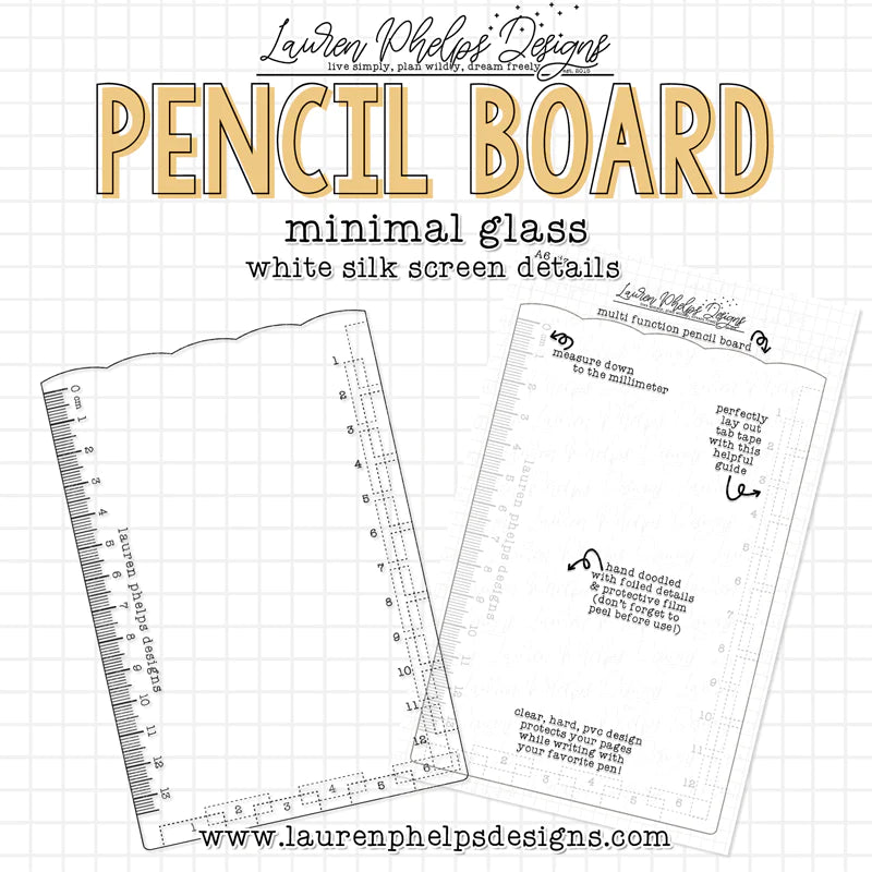 Minimal Glass Pencil Board