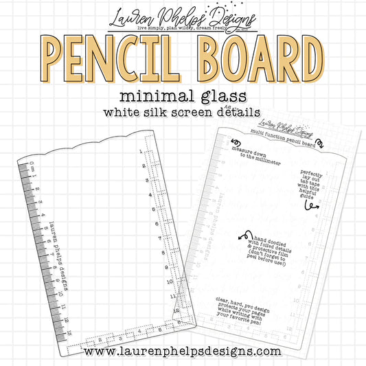 Minimal Glass Pencil Board