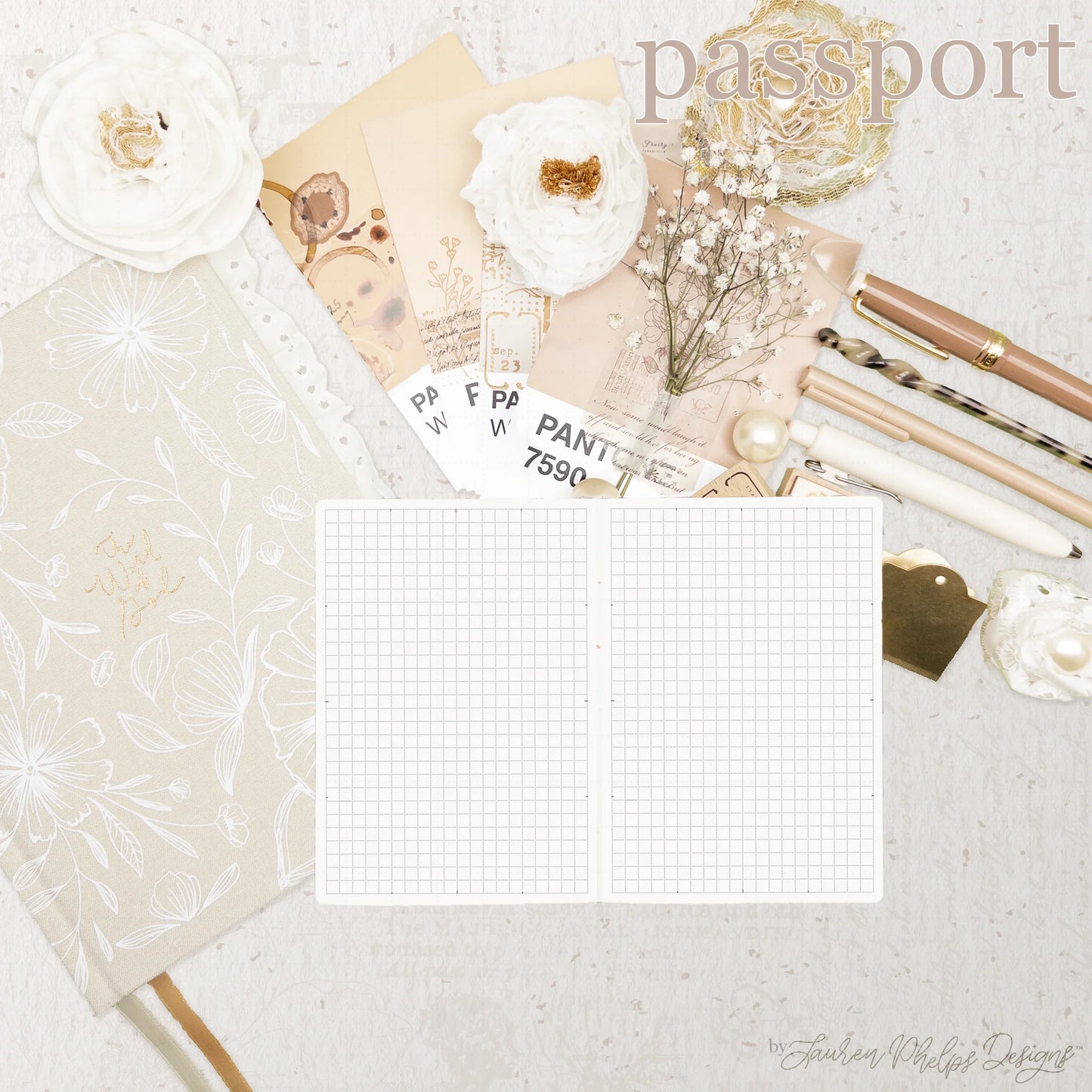 Passport Travelers Live | Plan | Dream™ Notebook by Lauren Phelps Designs