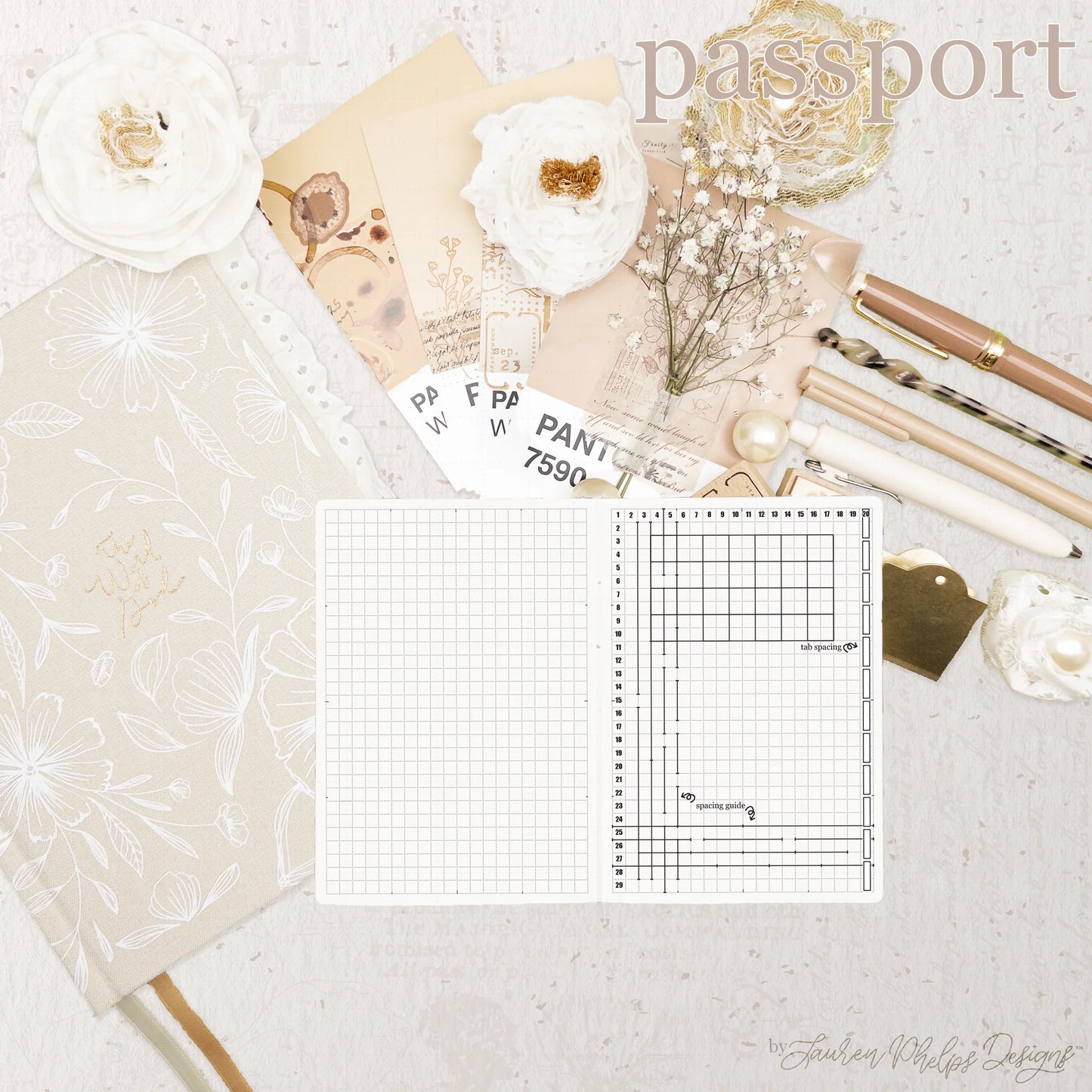 Passport Travelers Live | Plan | Dream™ Notebook by Lauren Phelps Designs