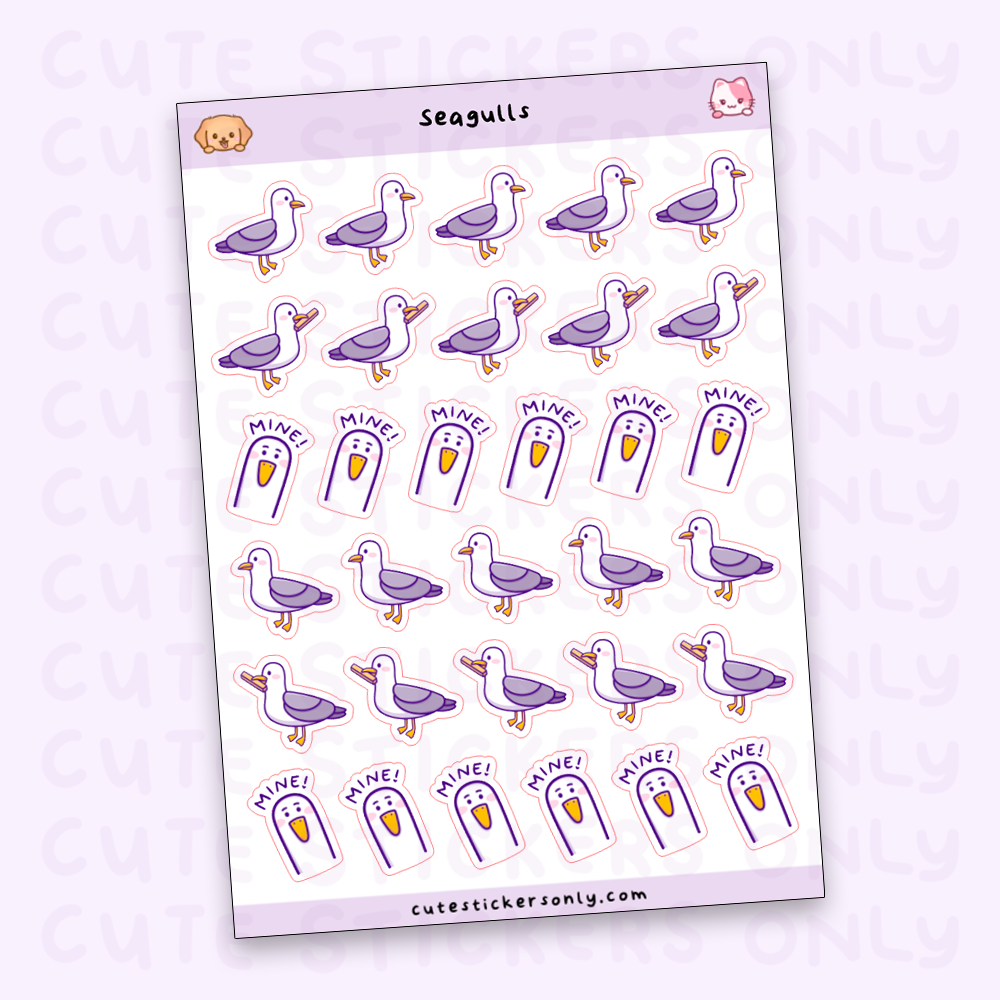 Seagulls - Sticker Sheet