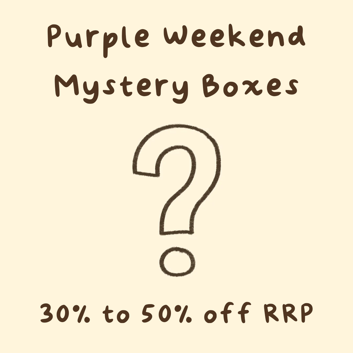 Purple Weekend Mystery Boxes (30-50% off RRP)