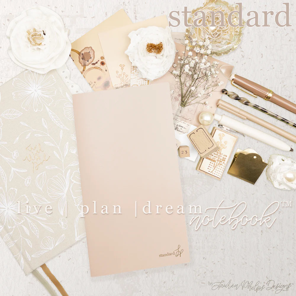 Standard Travelers Live | Plan | Dream™ Notebook by Lauren Phelps Designs