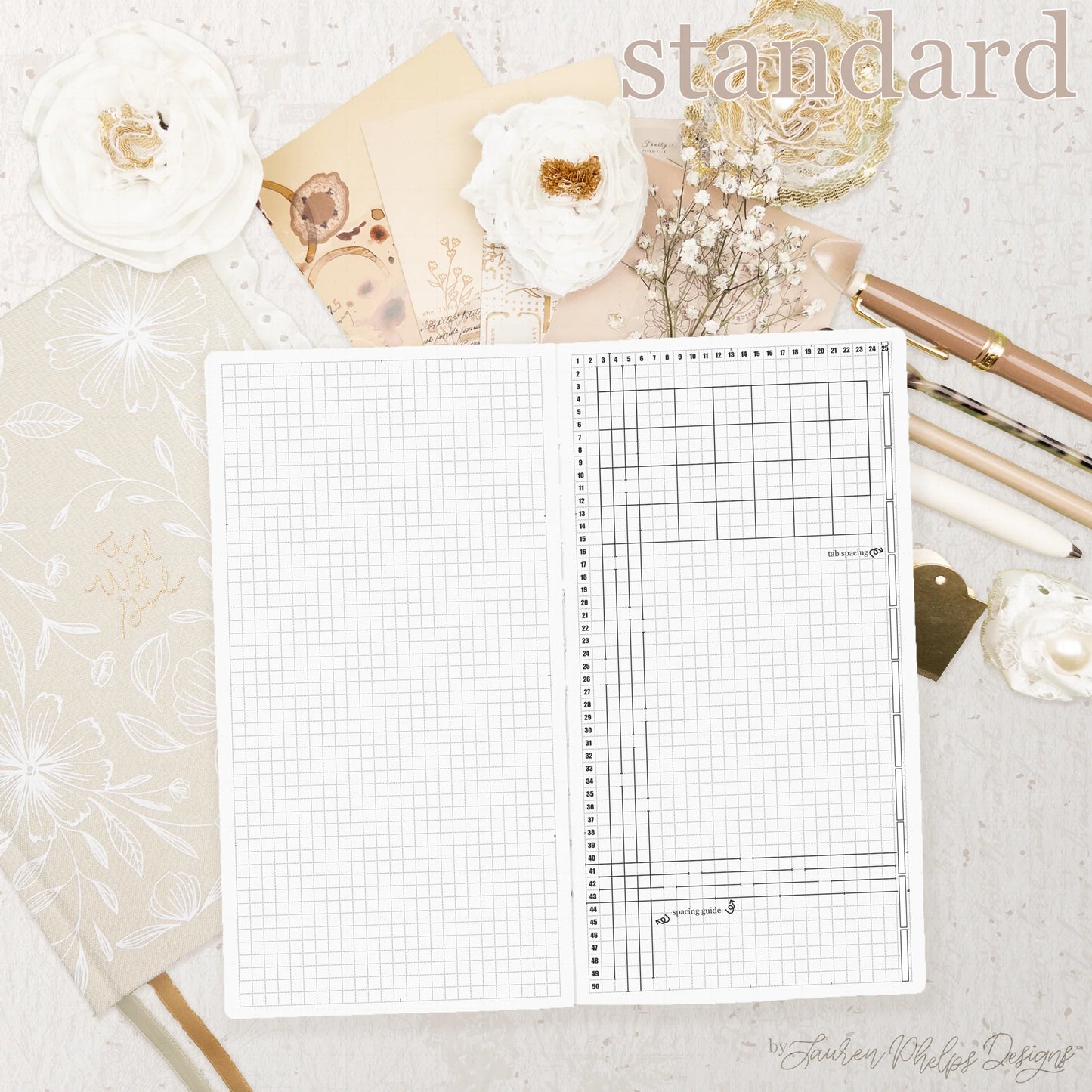 Standard Travelers Live | Plan | Dream™ Notebook by Lauren Phelps Designs