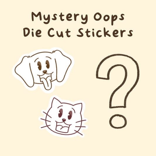 Mystery OOPS Die Cut Stickers