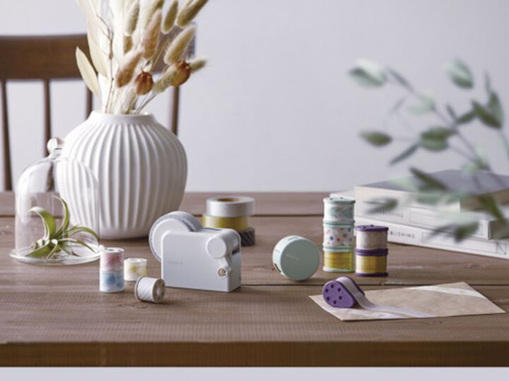 Kokuyo Bobbin Masking Tape Mini Roll Maker, Case and Cutter