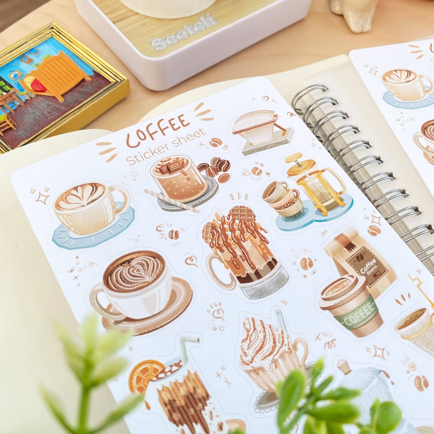 Coffee + Bakery - Semi-Transparent Sticker Sheets